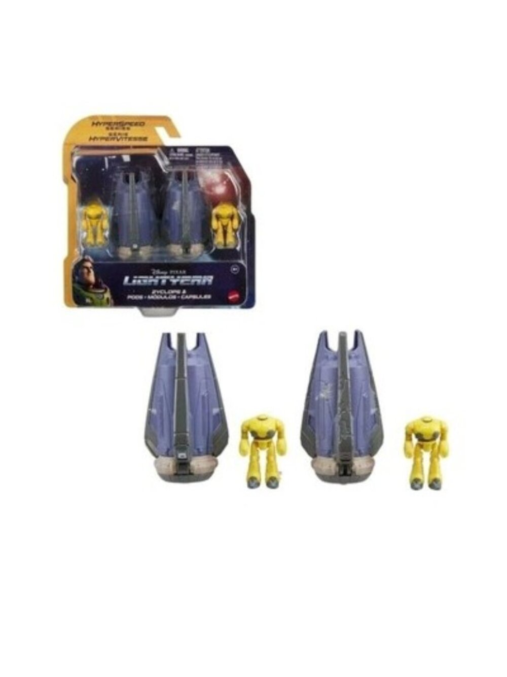 Disney Pixar Lightyear Hyperspeed Series Zyclops Pods 4" Figures & Capsule Set
